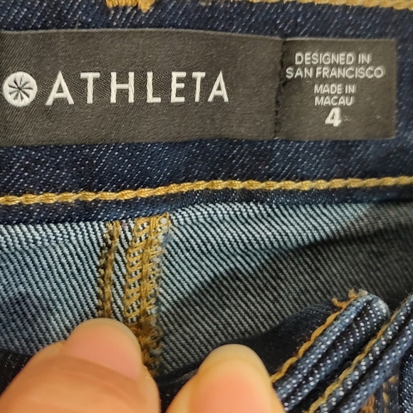 Athleta Women's Dark Blue Skinny Jeans - Picture 5 of 8